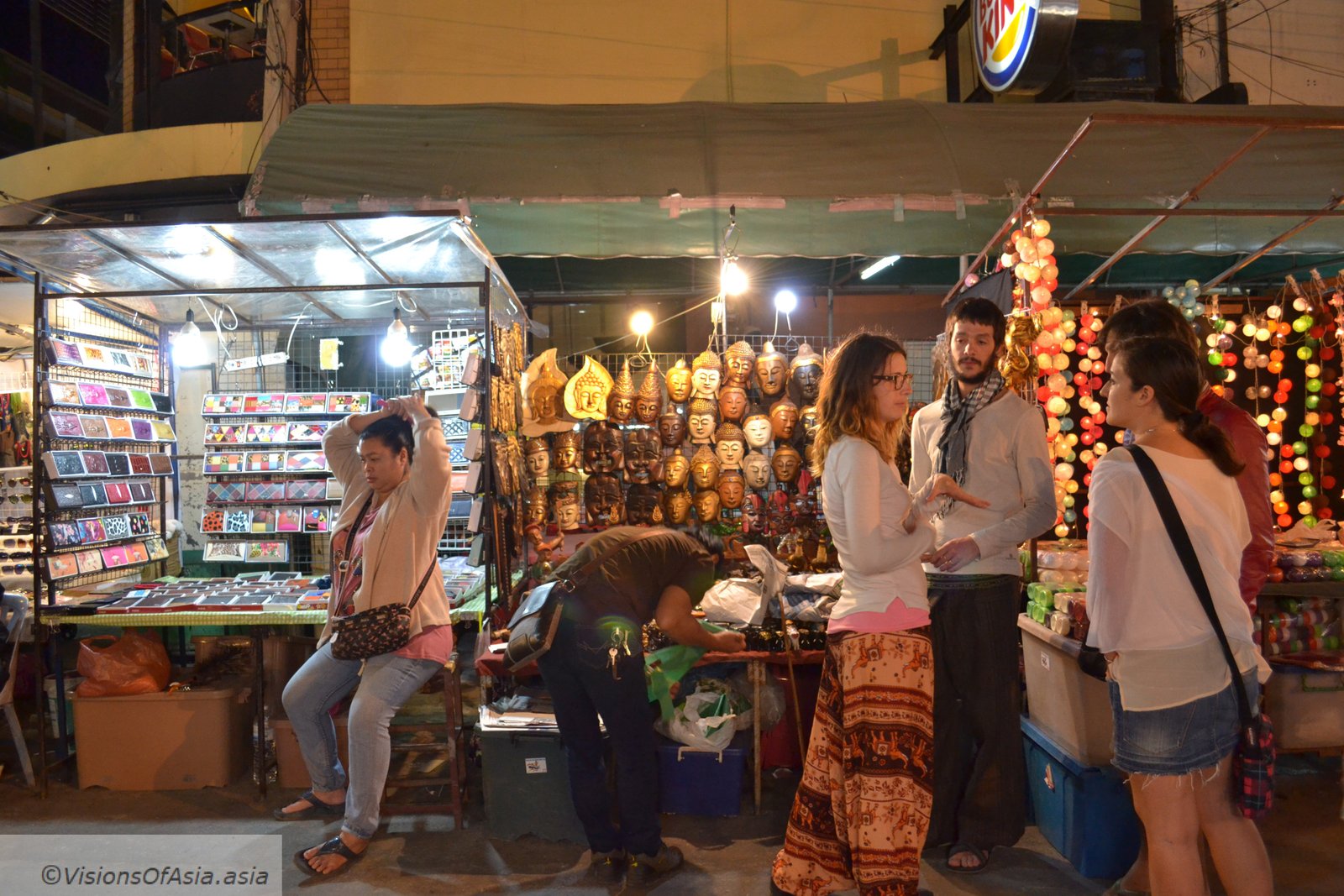 Tourists at Chiang Mai Bazar