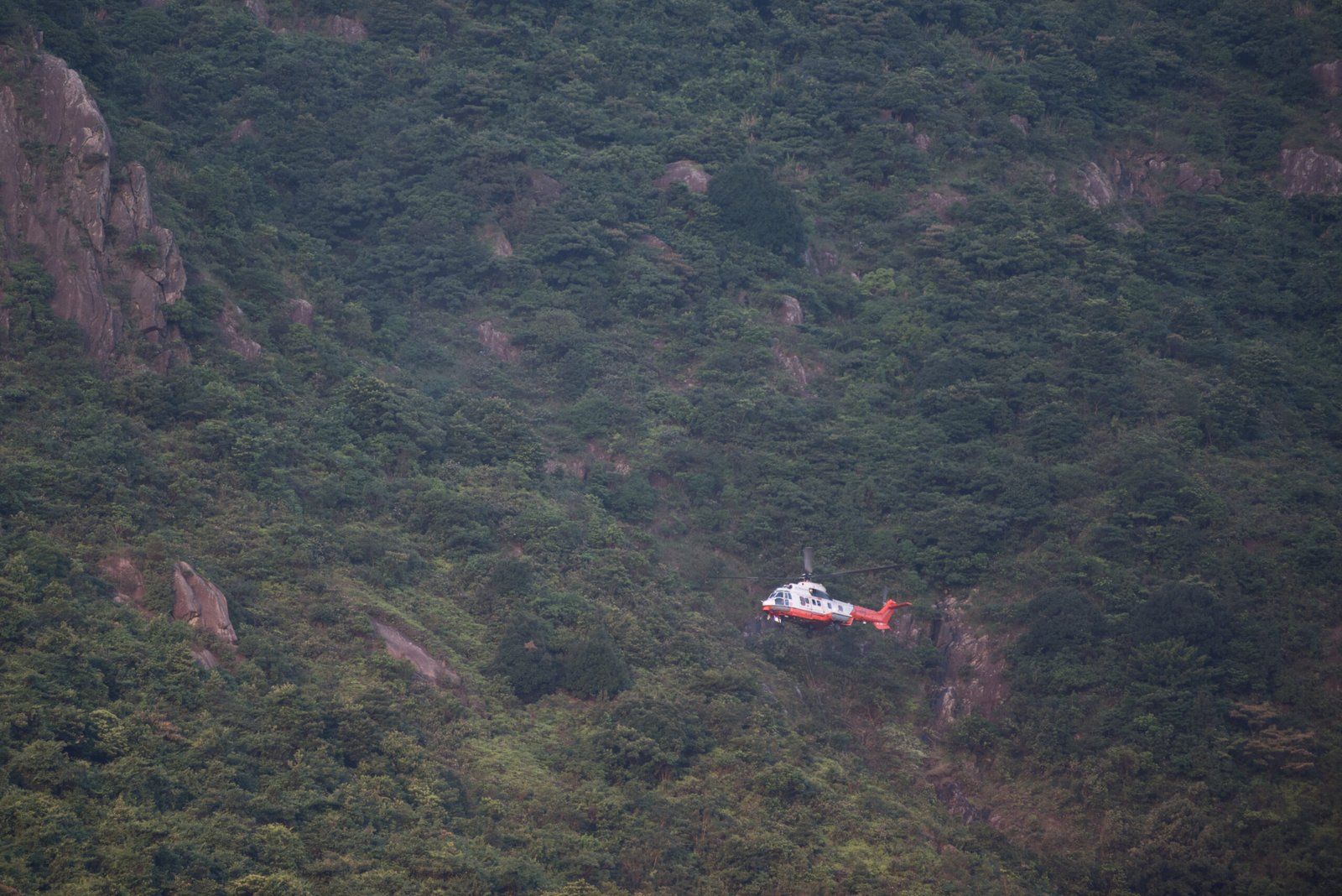 Helicopter rescue in August 2017