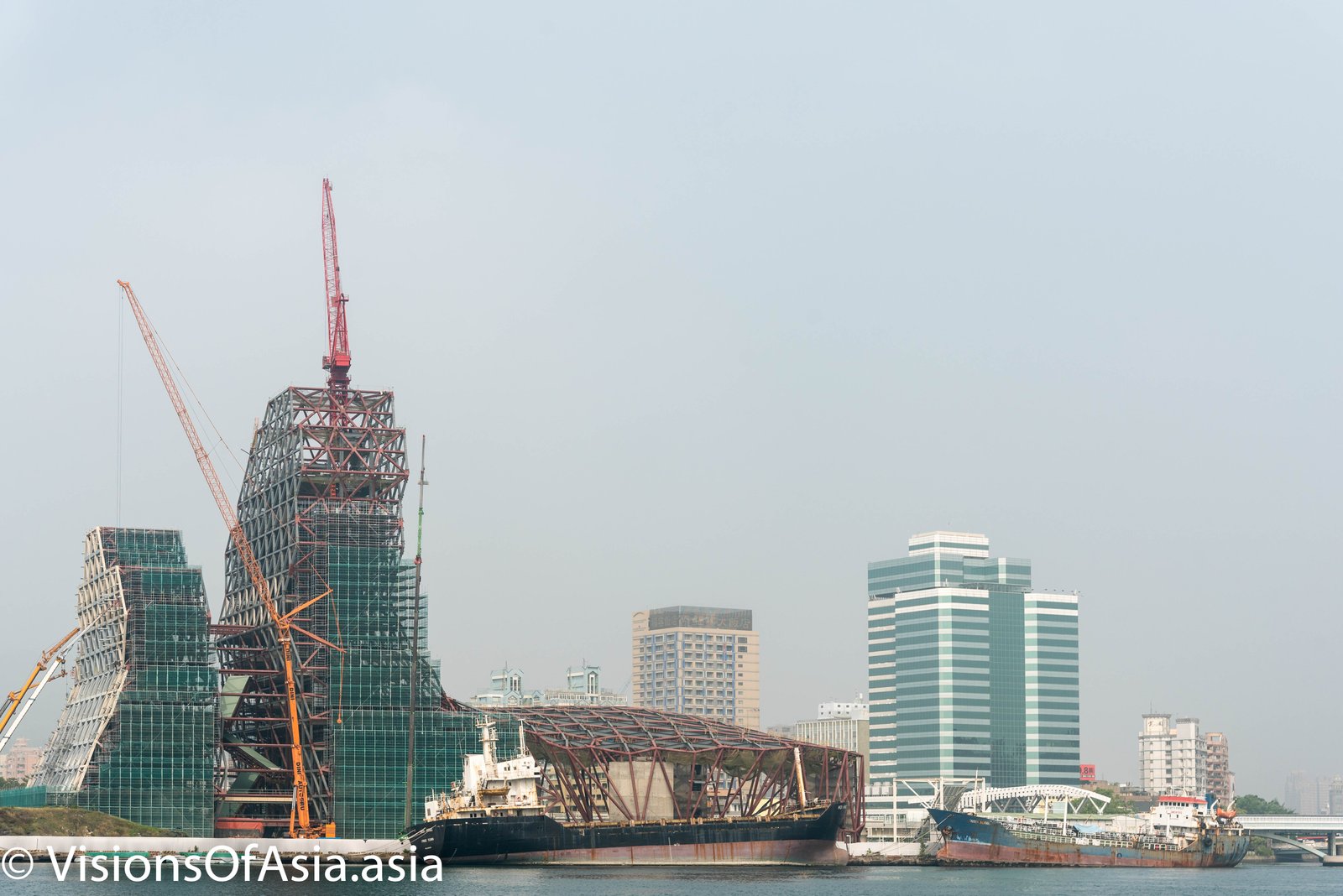 Kaohsiung harbor and constructions