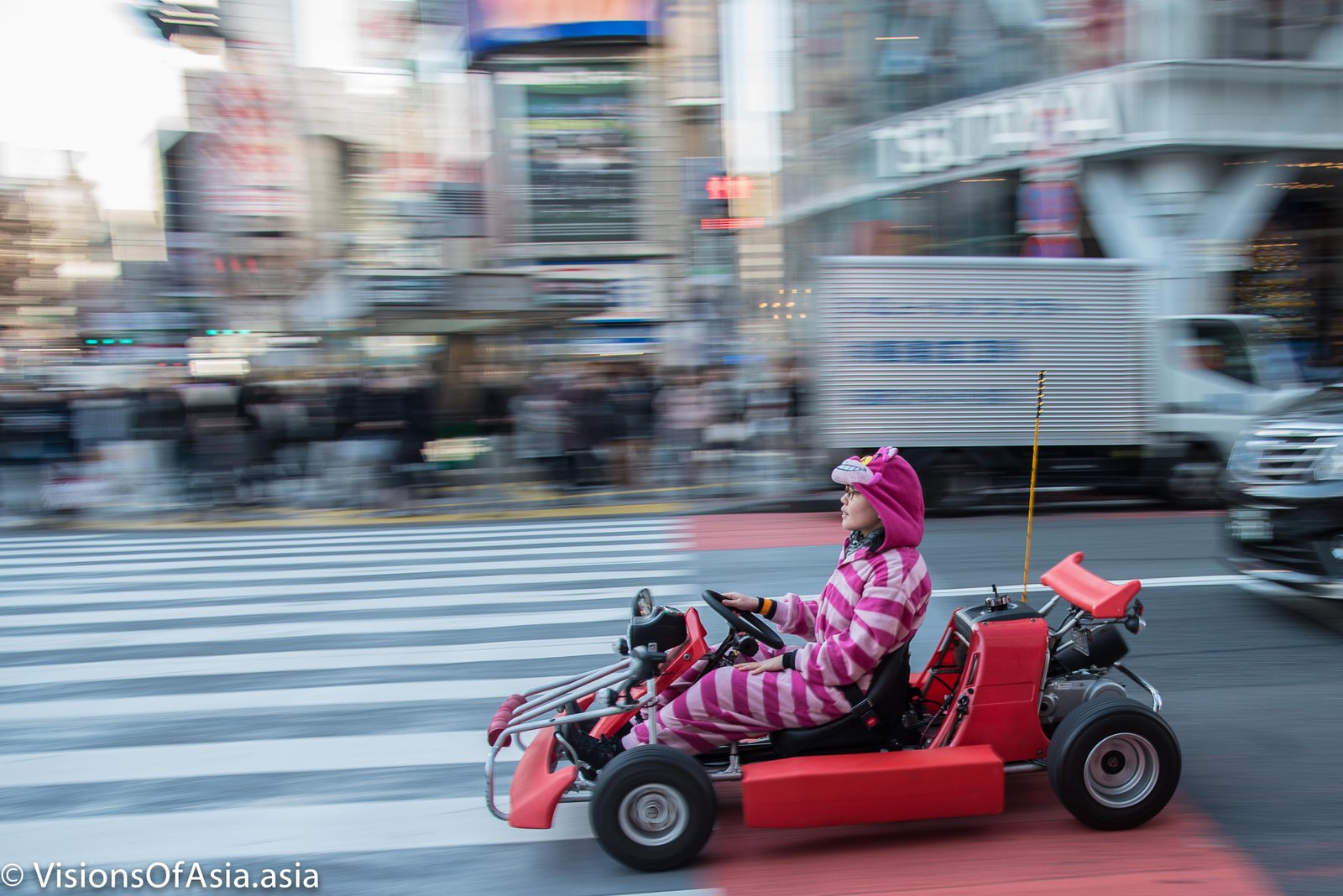 Mario Kart at Shibuya Crossing