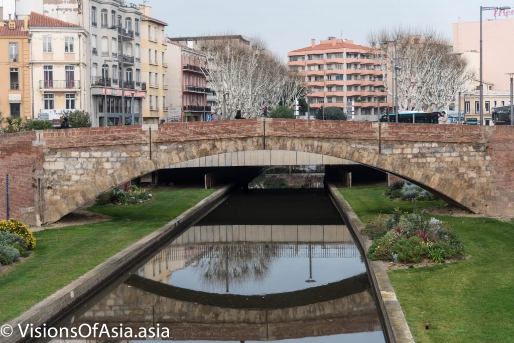 Ancient bridge in Perpignan
