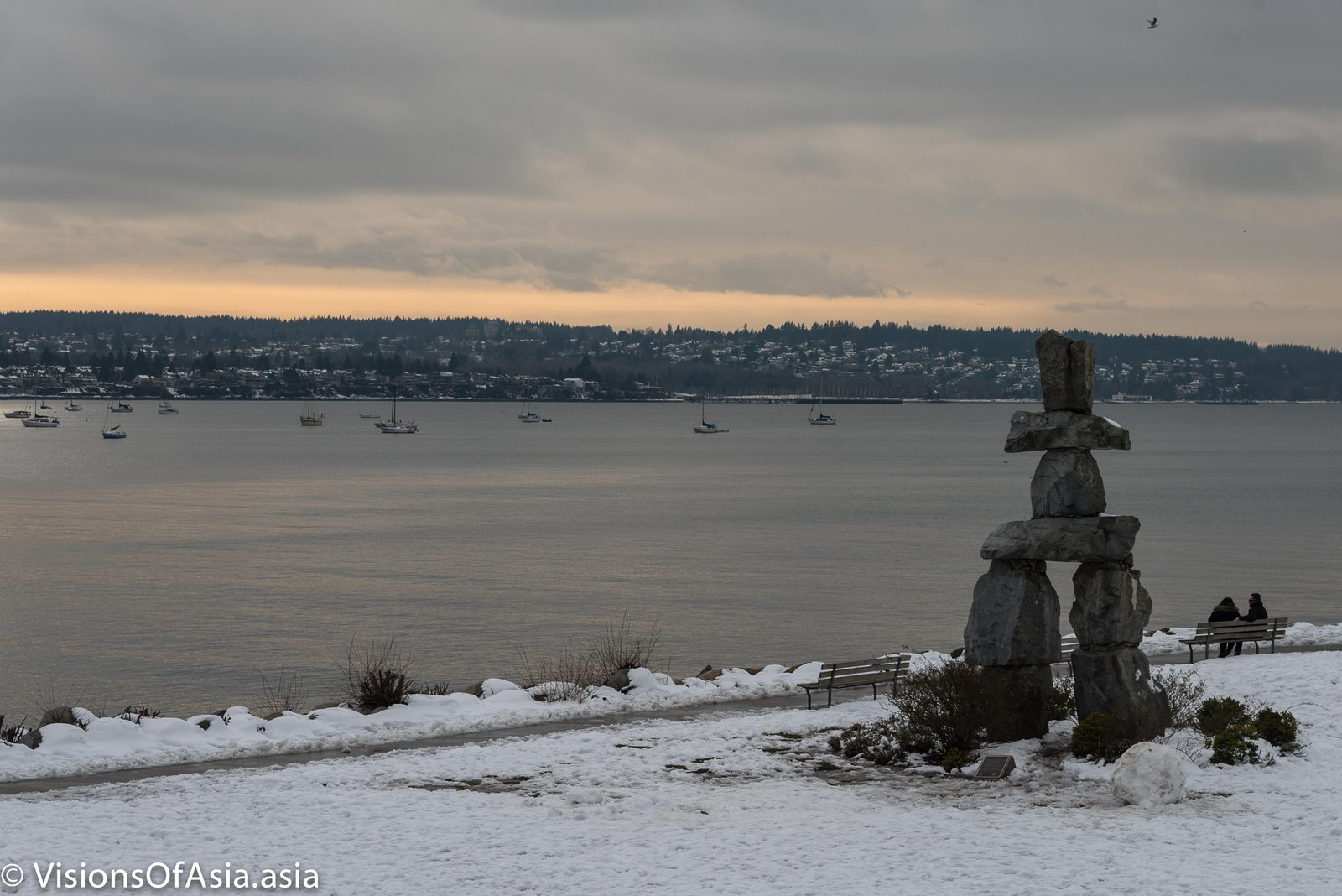 English bay in winter