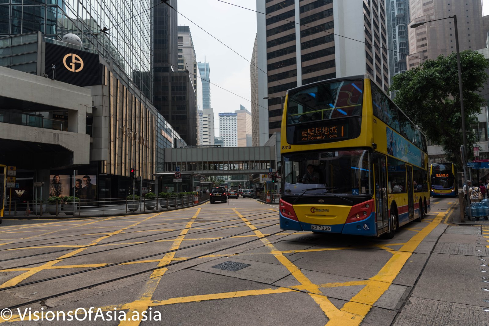 Double-decker bus in Hong Kong