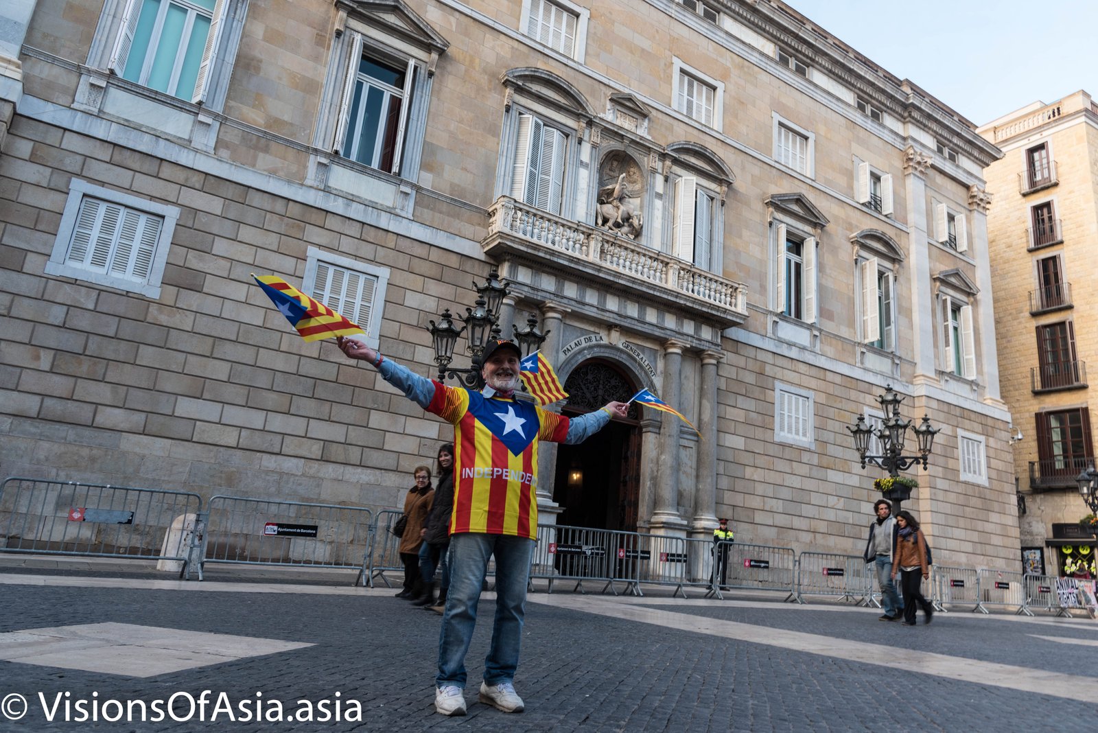 Independence supporter of Catalonia