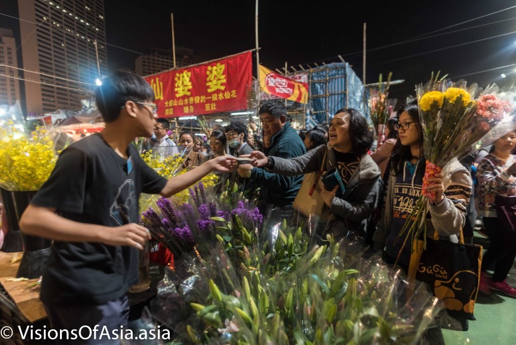 Buying flowers on CNY eve