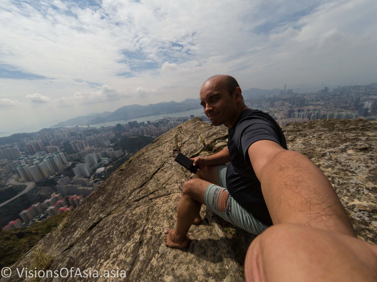 Selfie on suicide cliff