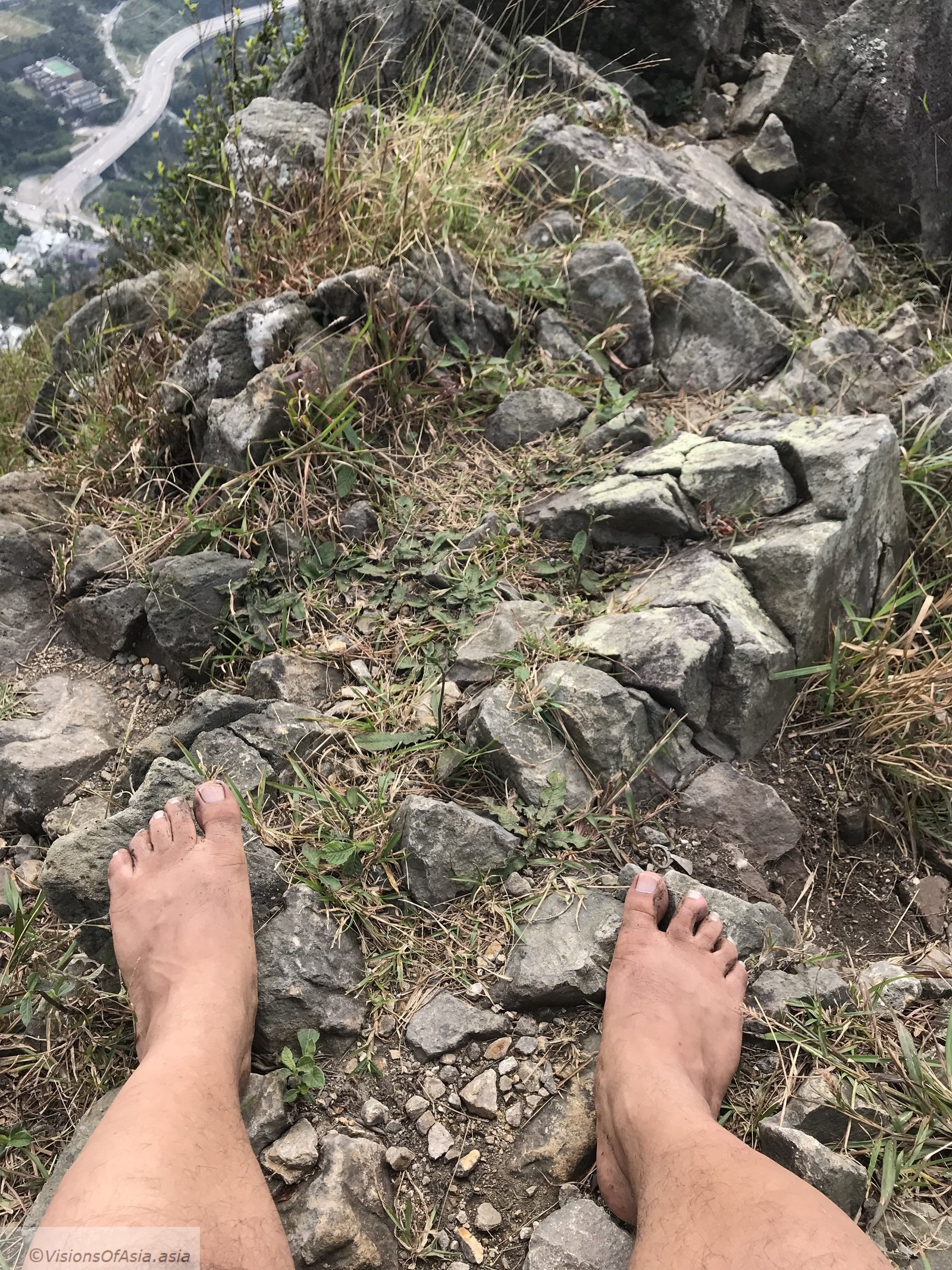 Resting on Kowloon peak