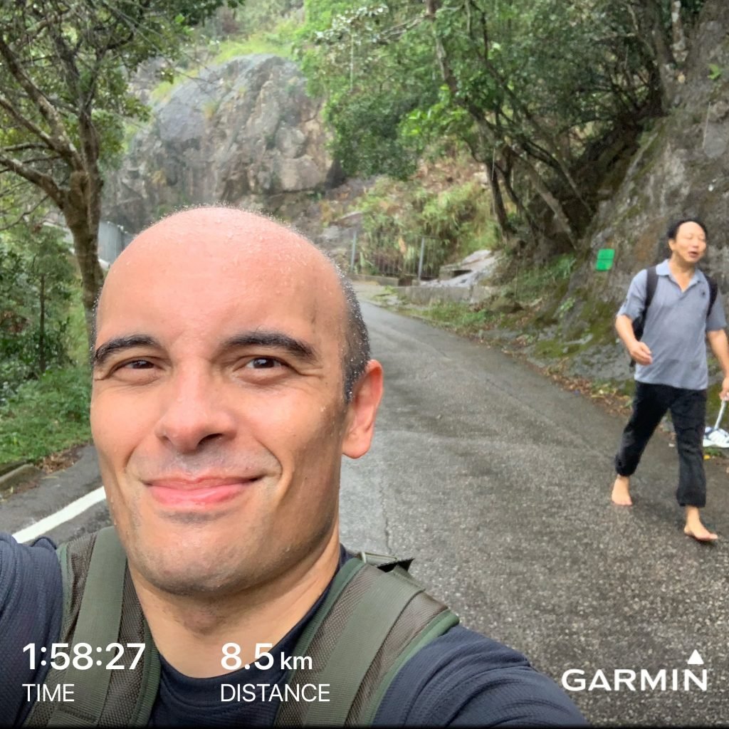 Barefoot hike on Jat's incline.