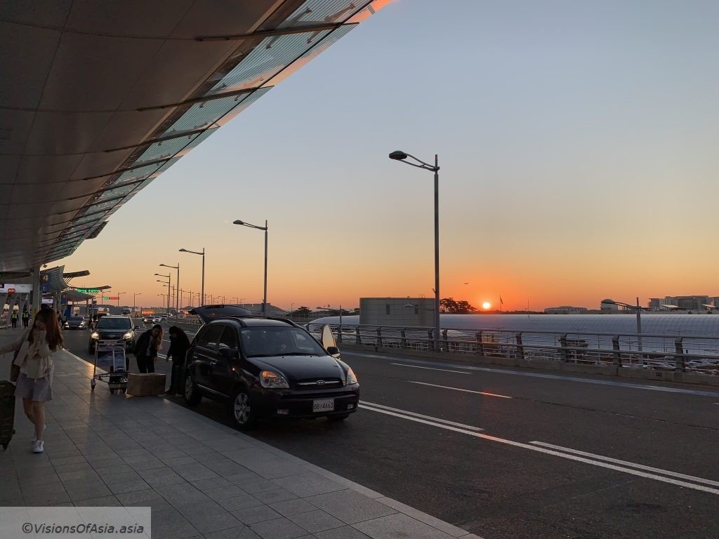 View from terminal one at sunrise
