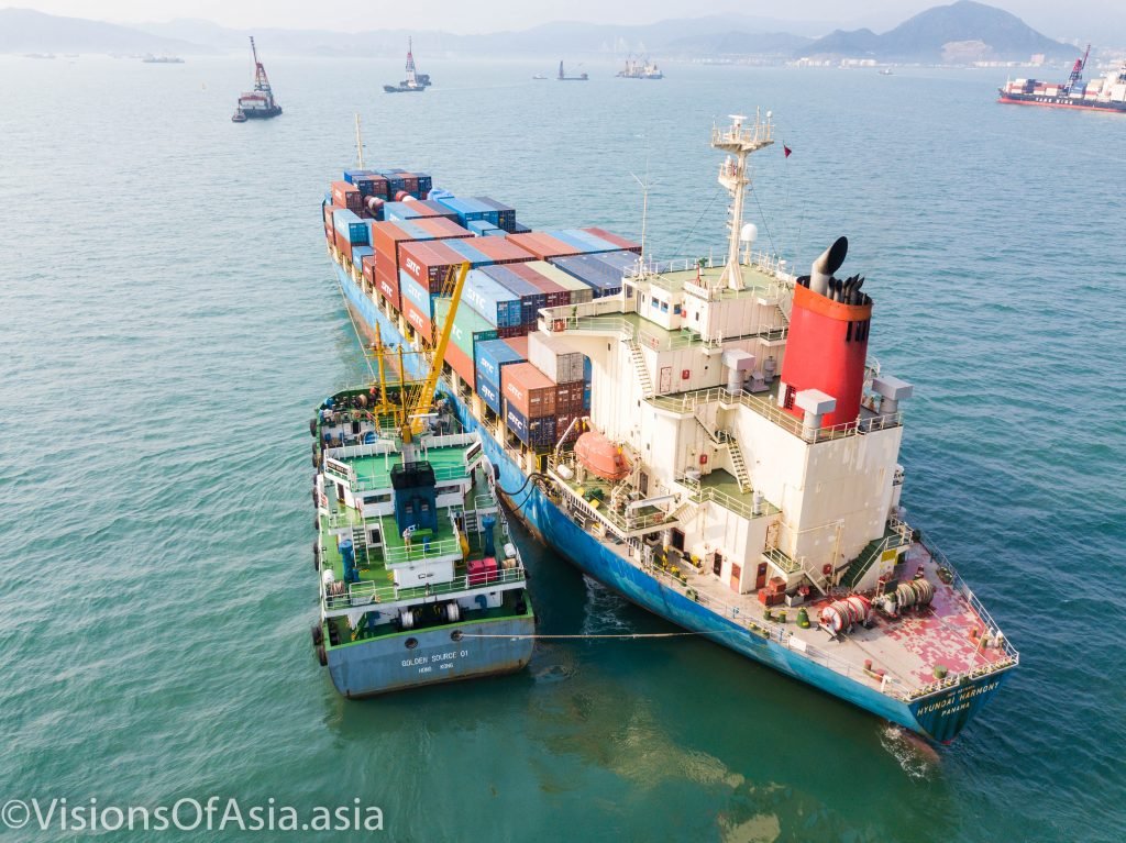 Ships side by side