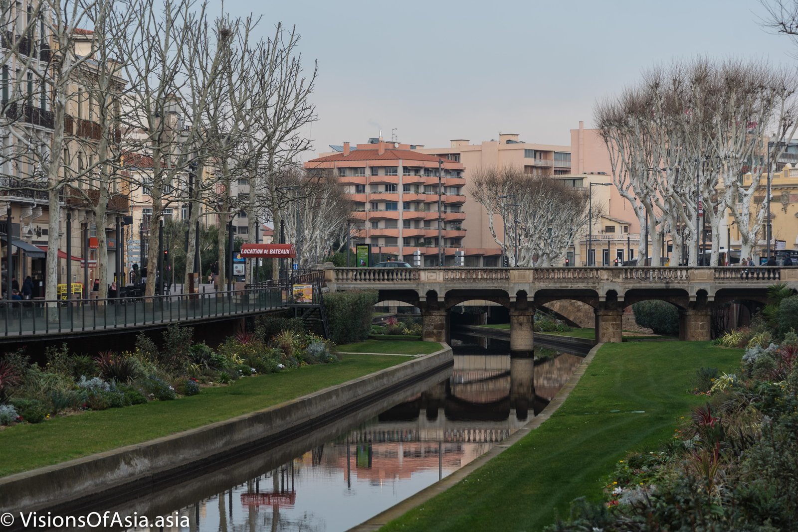 A canal in Perpignan