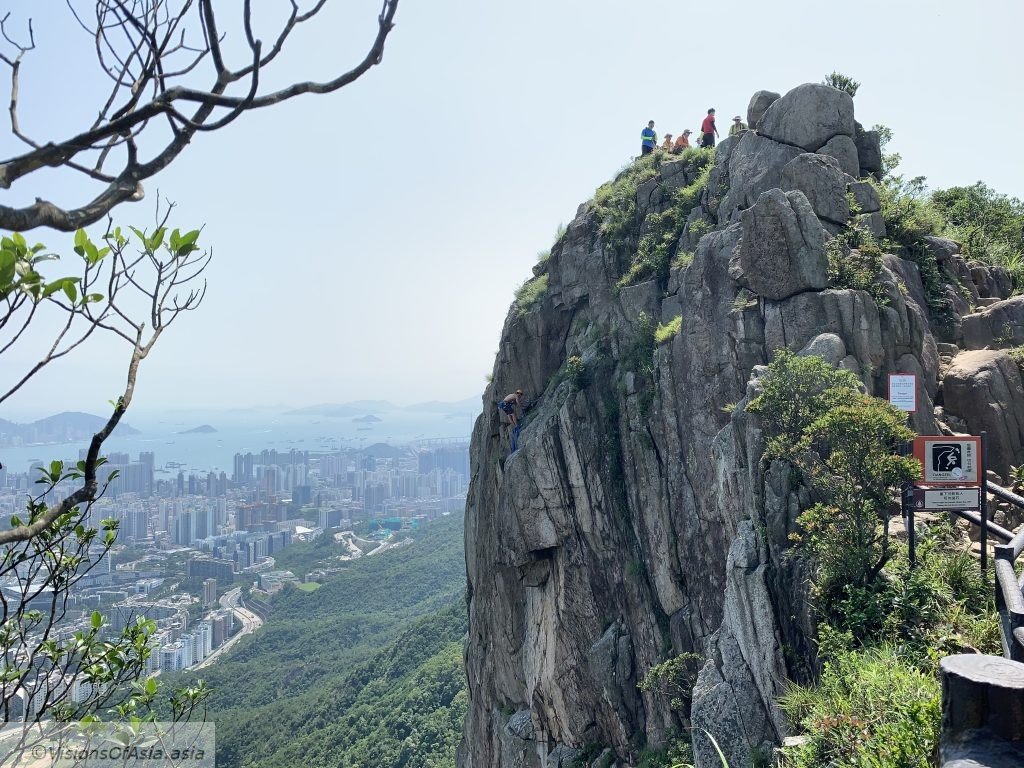 Mountaineer on Lion's rock