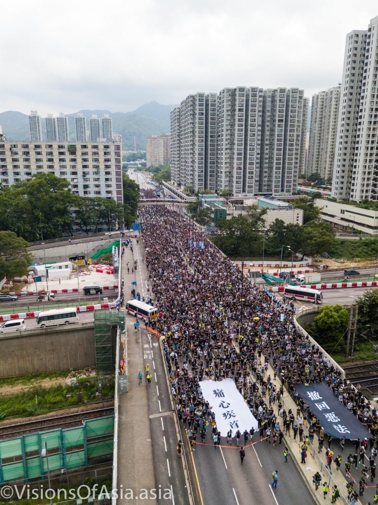 The head of the protest