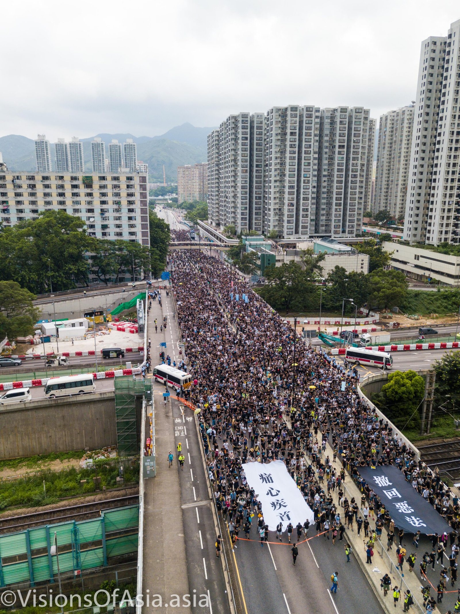 Hong Kong photographed from above