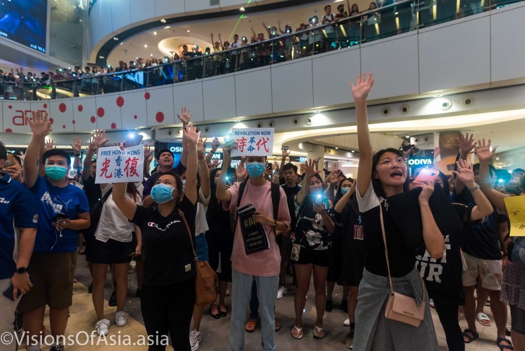 A mall singalong in the APM mall