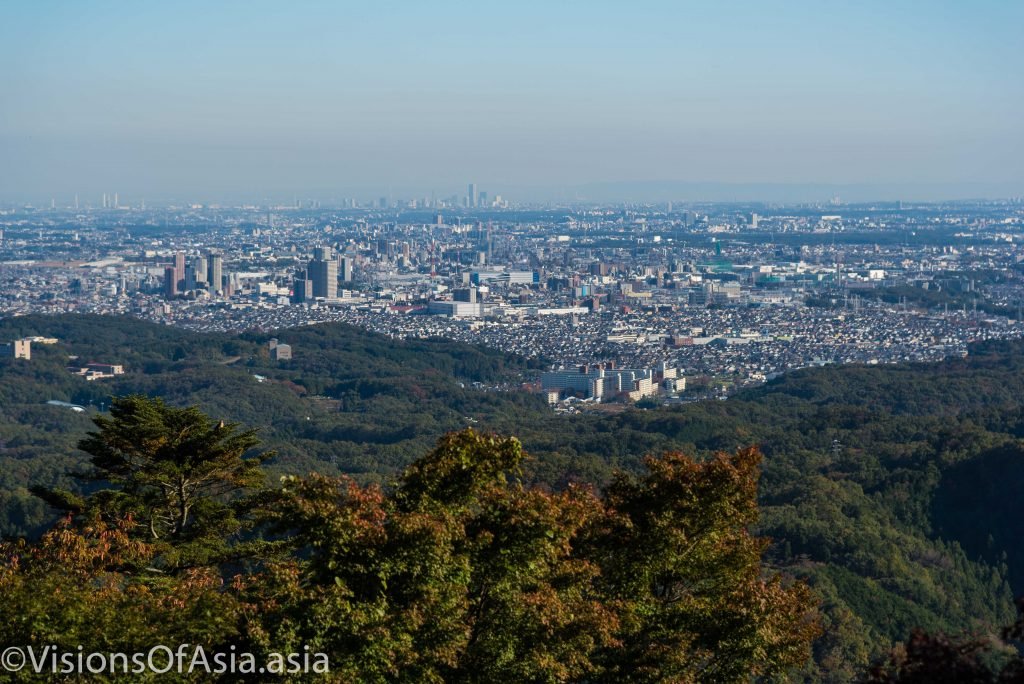 The view on Tokyo from Takao-san