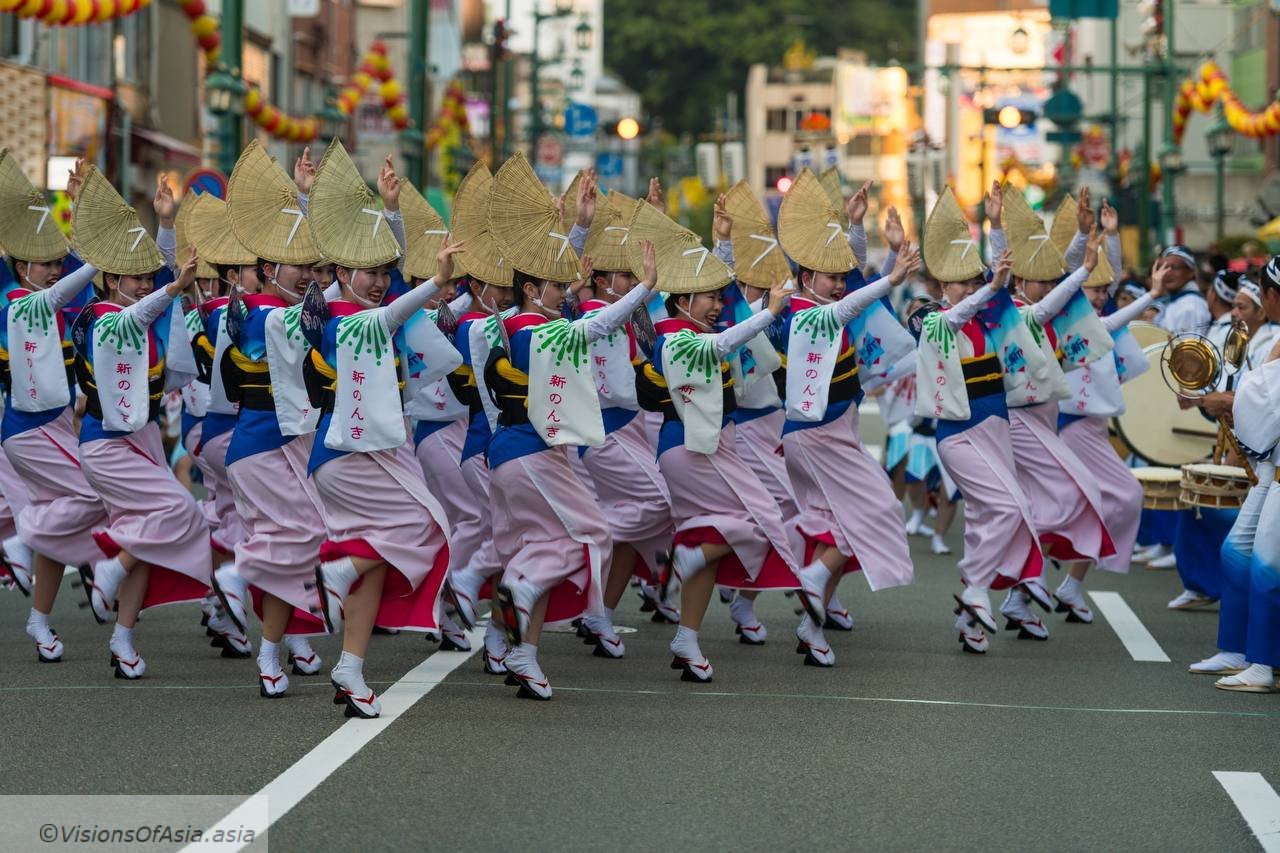 Awa Odori dancers in Tokushima
